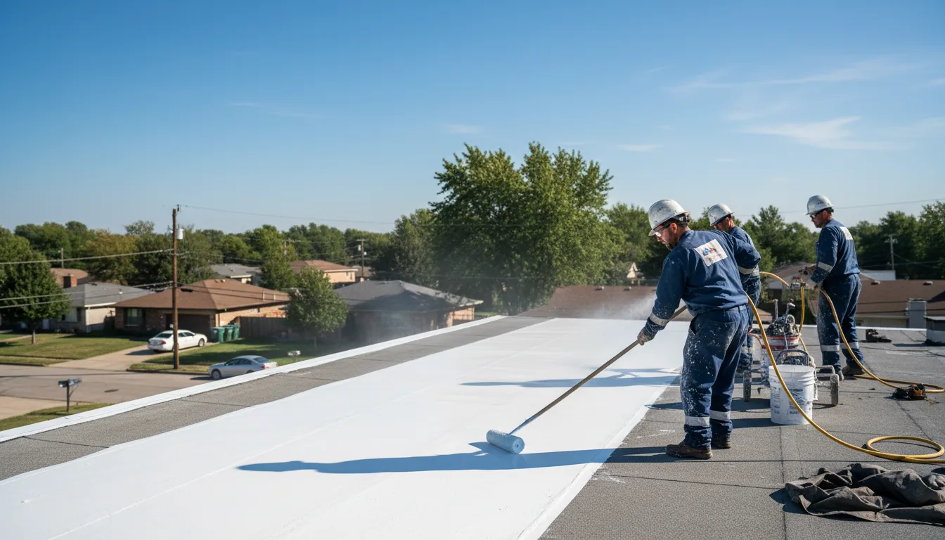 Commercial roof coating in Matteson, IL near me